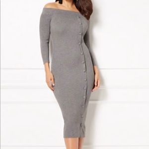 Sexy Grey sweater dress